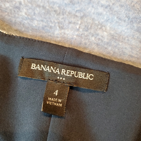 Banana Republic Tweed Short Sleeves Pullover Side Zip Gray Dress Size 4 - Picture 4 of 8